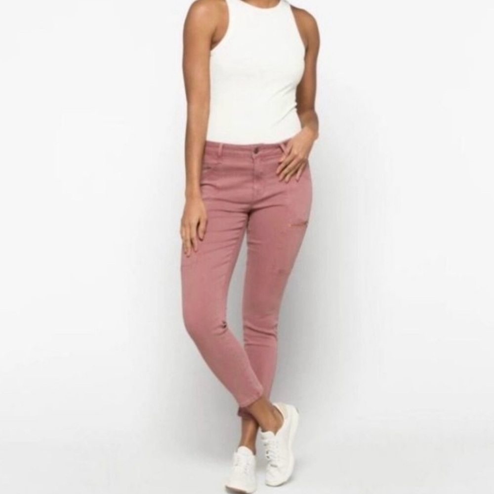 Pistola Pink Hannah Utility Moto Skinny Jeans - Size 28